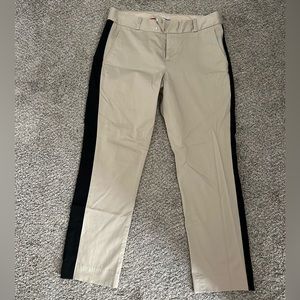 Banana Republic, size 4, tan and black dress pants